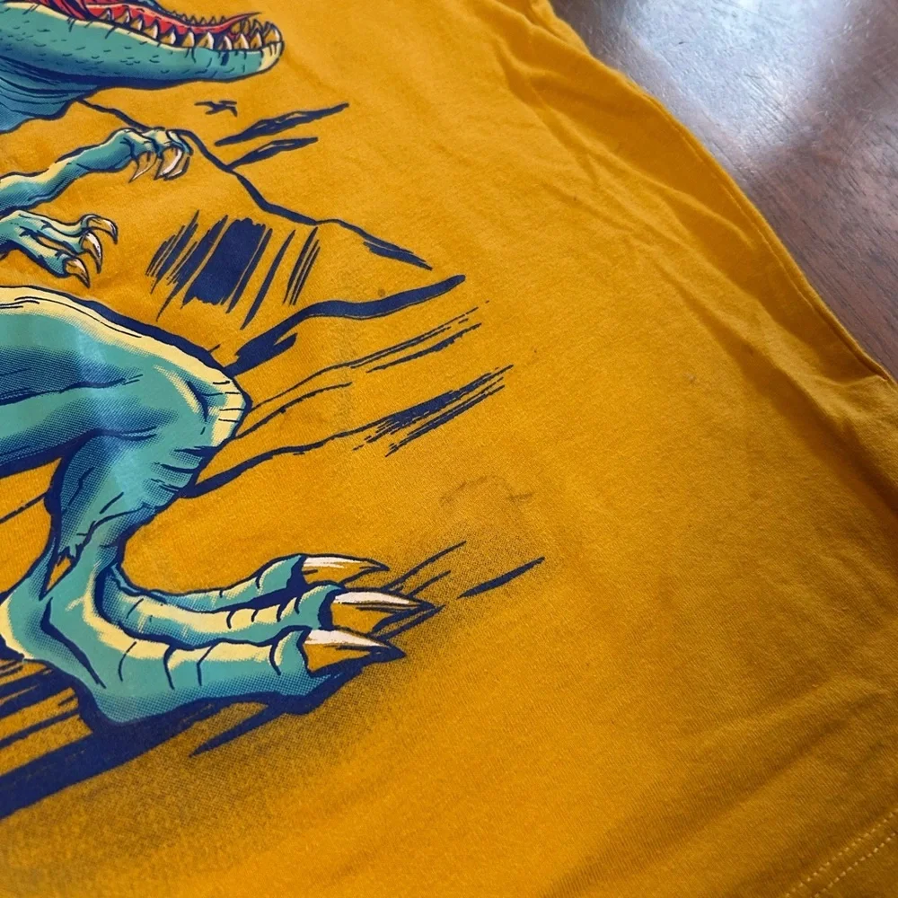 Mustard Yellow Dinosaur Graphic Tee | Boys Size S(5/6) | The Children’s Place